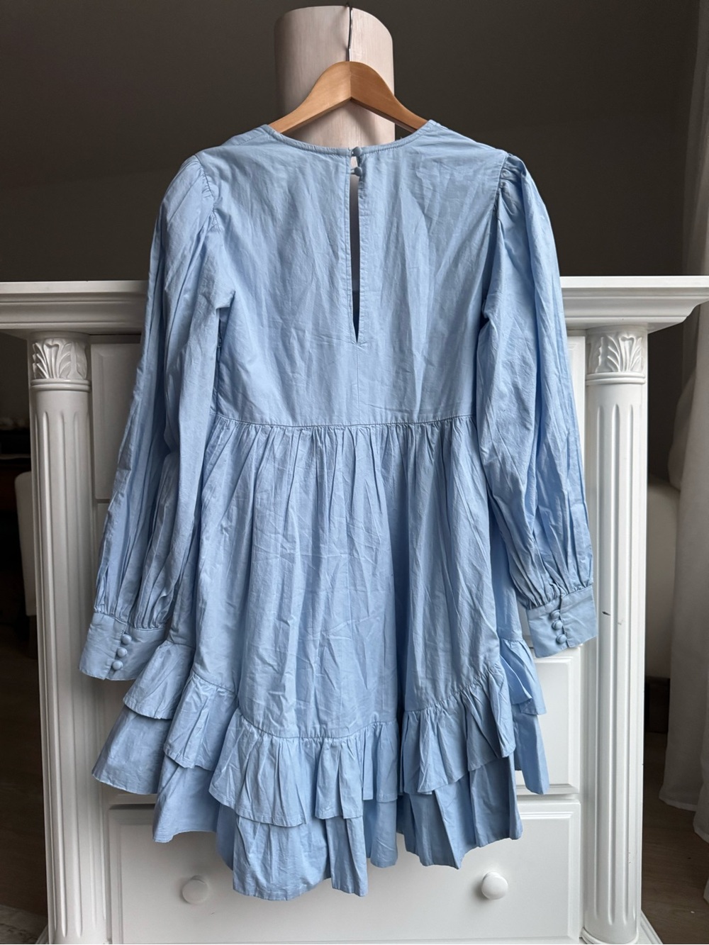 Maeve Anthropologie Ruffle Mini Dress XS NWT